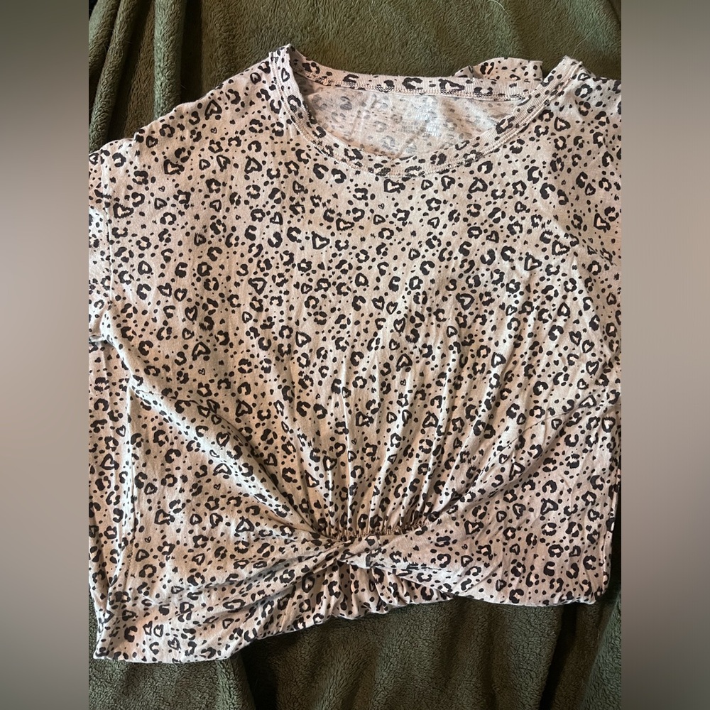 Aerie cheetah t-shirt dress